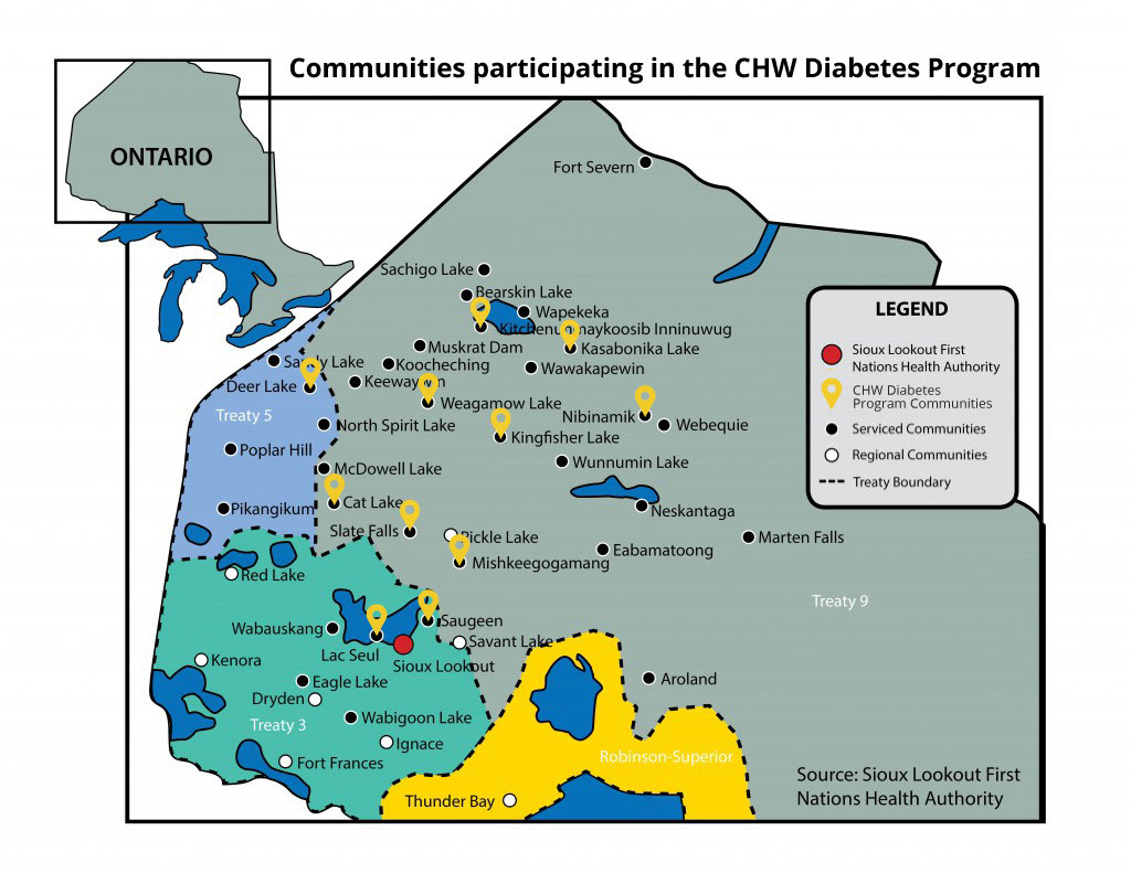map of pilot communities